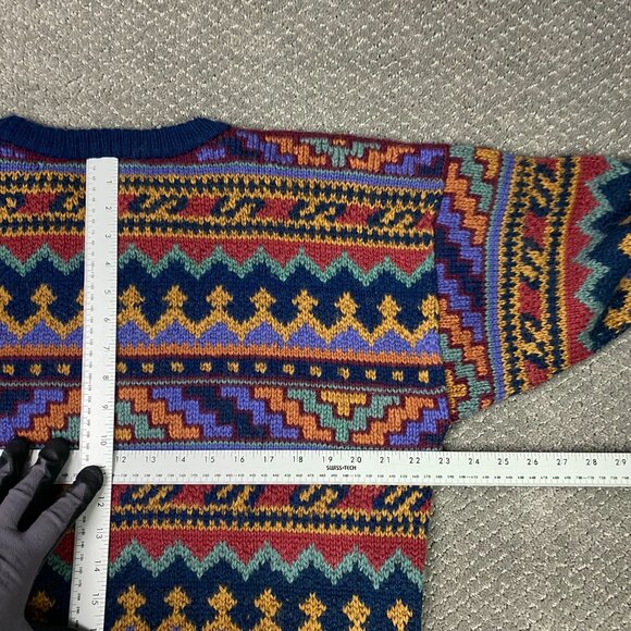 The Peruvian Connection Alpaca Sweater Women's Crewneck Aztec Southwestern - Picture 5 of 10